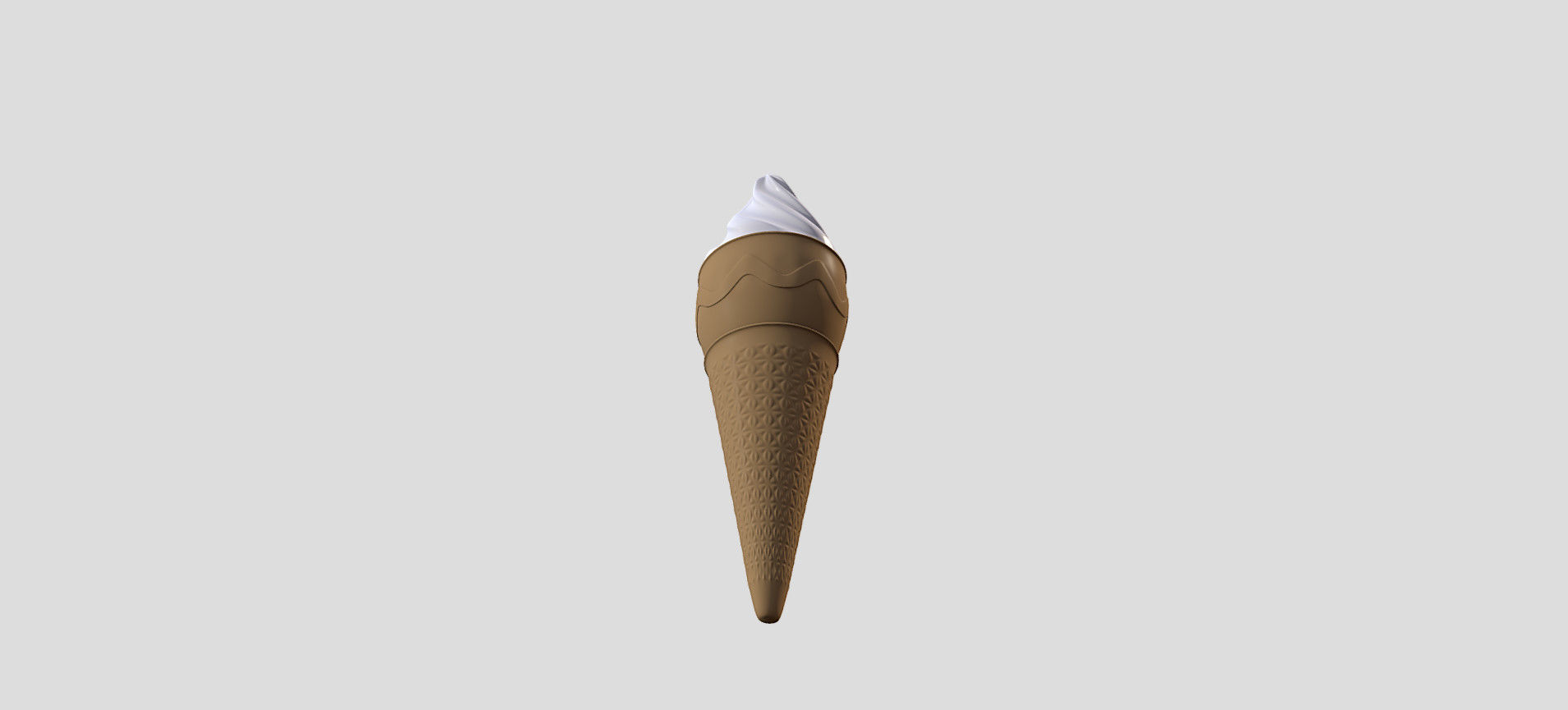 Cone Ice Cream 3D model_38