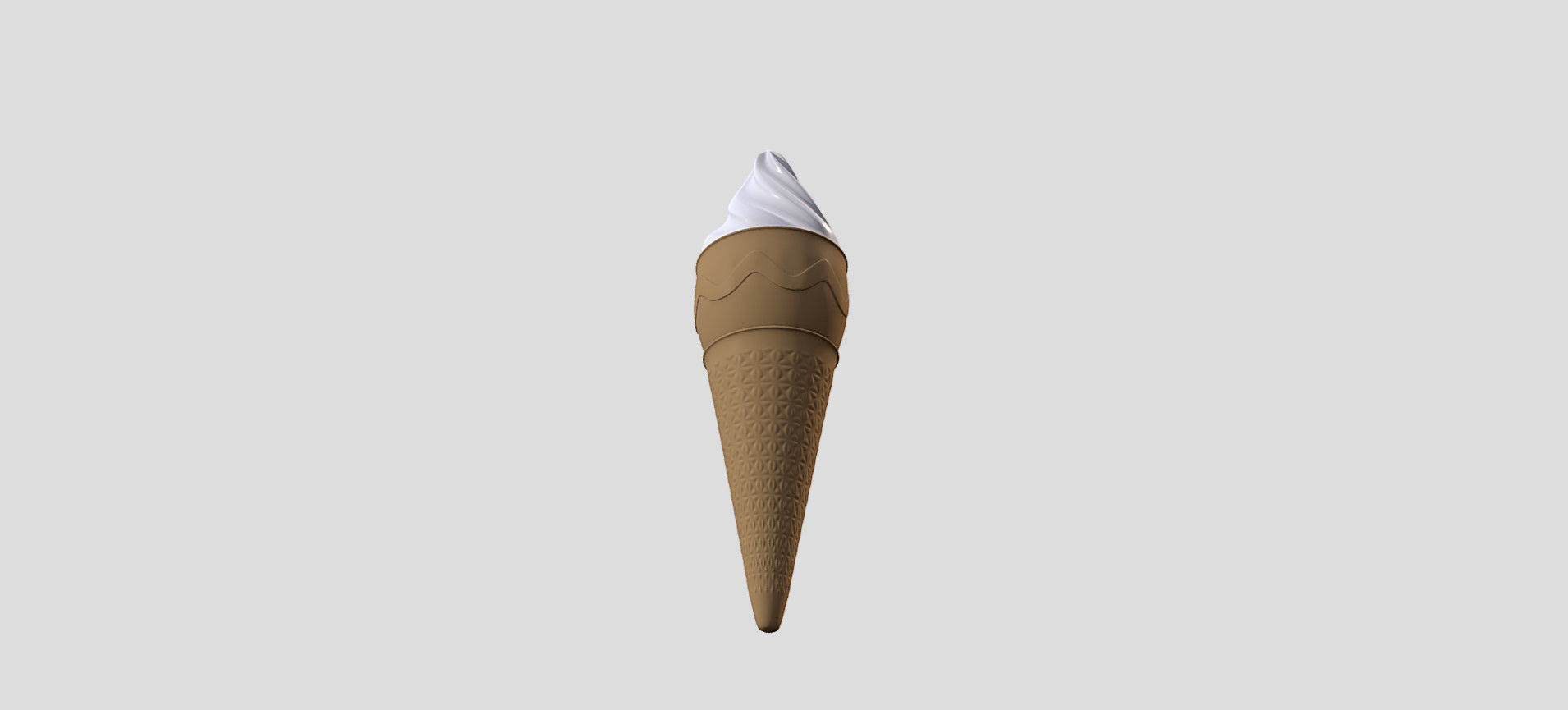 Cone Ice Cream 3D model_33