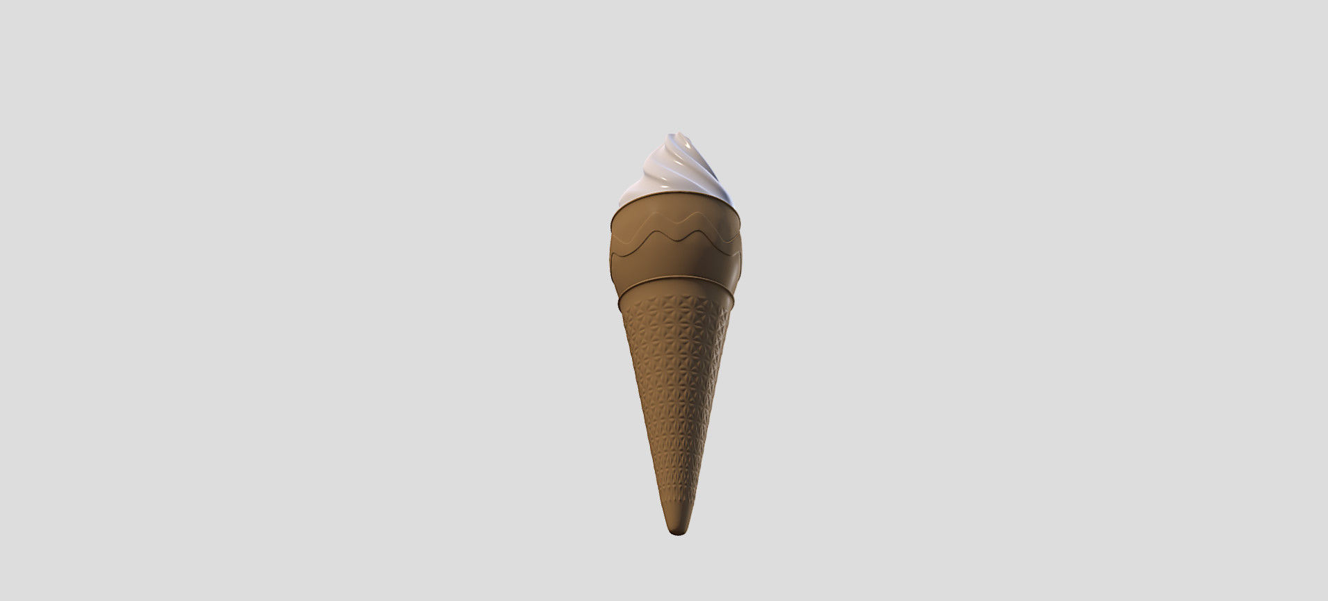 Cone Ice Cream 3D model_35