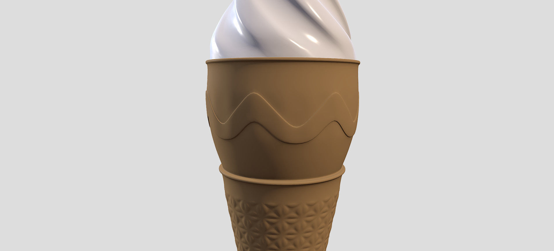Cone Ice Cream 3D model_24