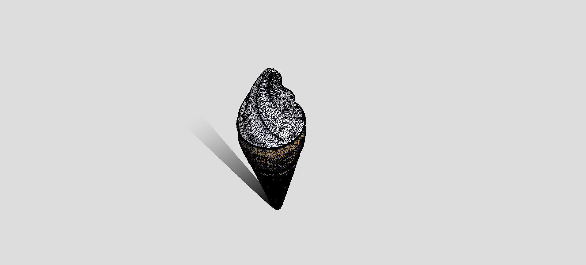 Cone Ice Cream 3D model_95