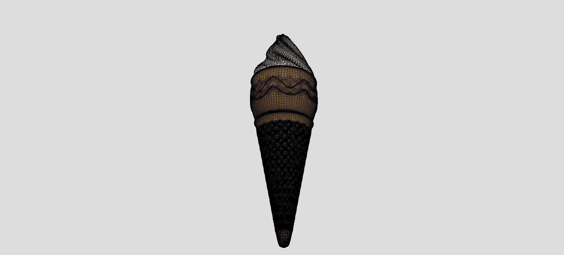 Cone Ice Cream 3D model_86