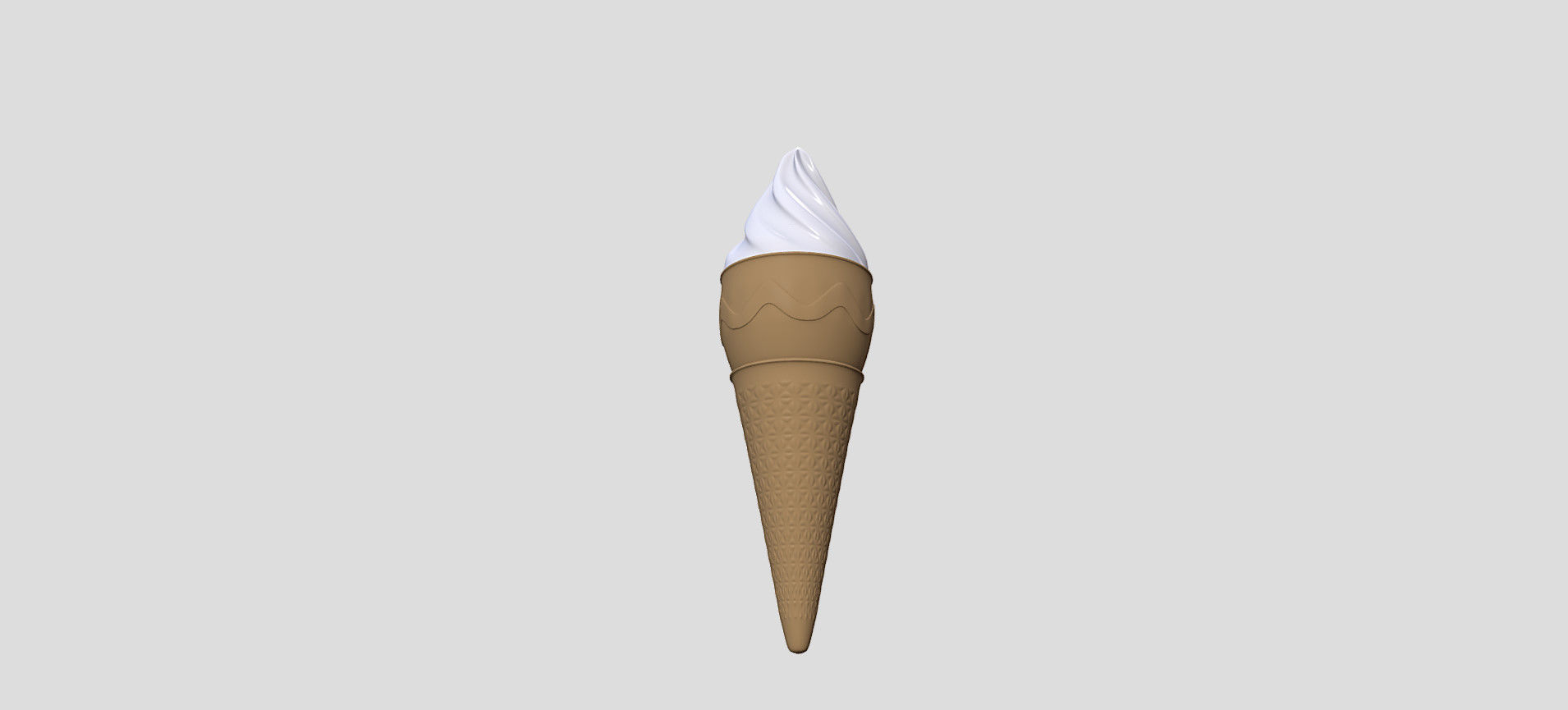 Cone Ice Cream 3D model_13