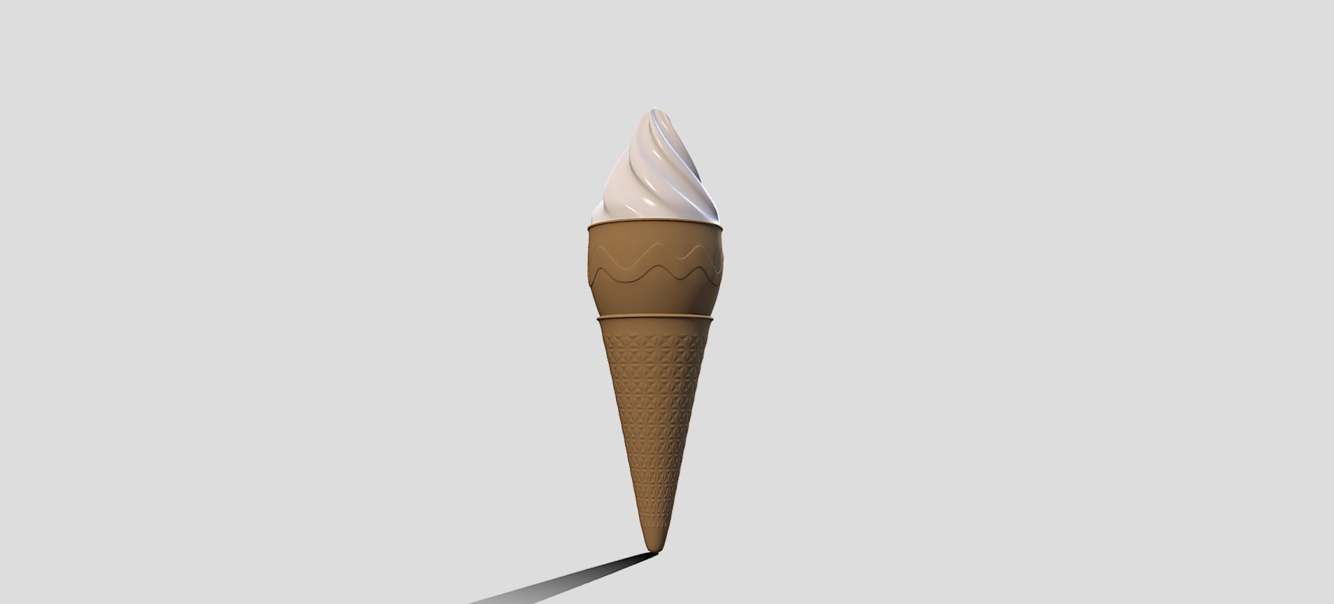 Cone Ice Cream 3D model_18