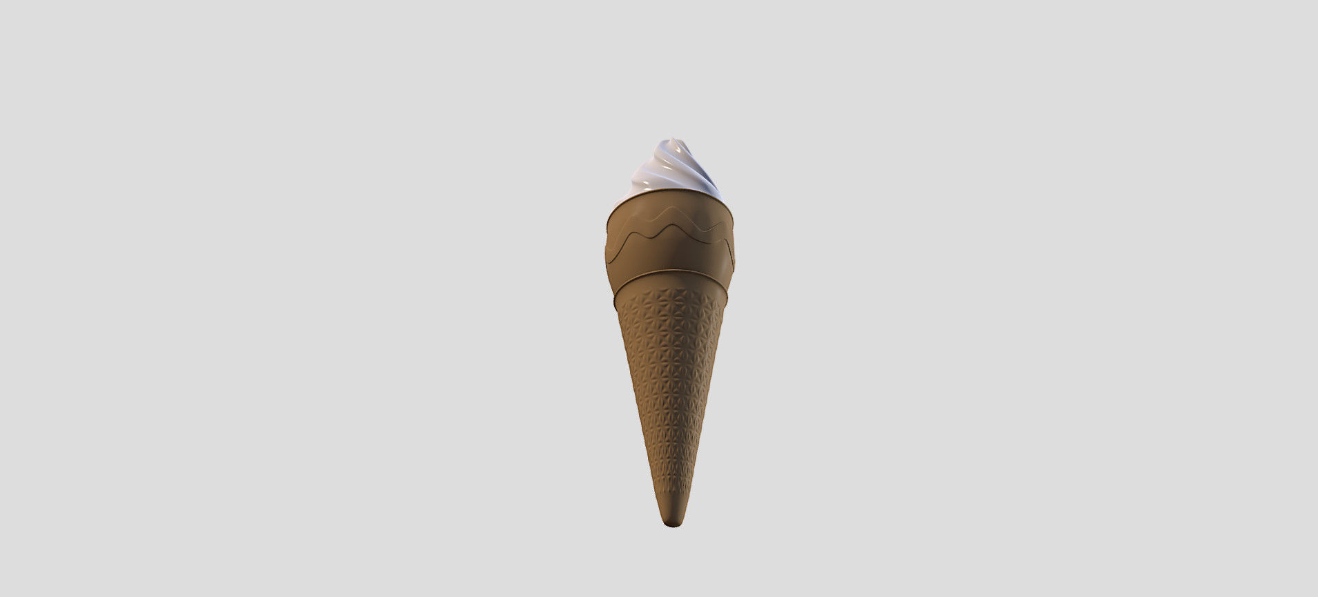 Cone Ice Cream 3D model_40