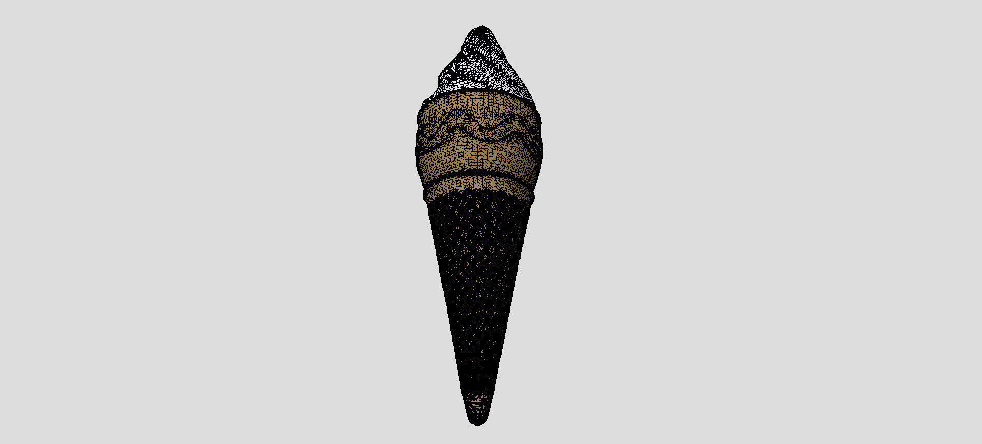 Cone Ice Cream 3D model_84
