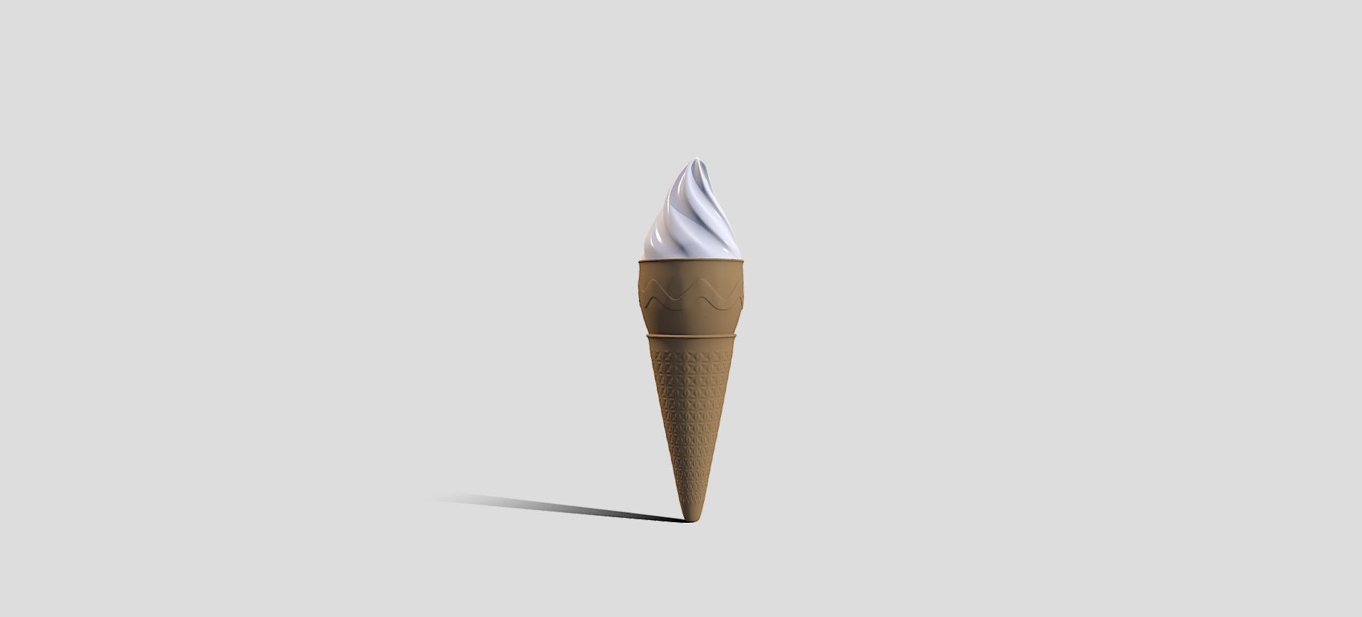 Cone Ice Cream 3D model_46