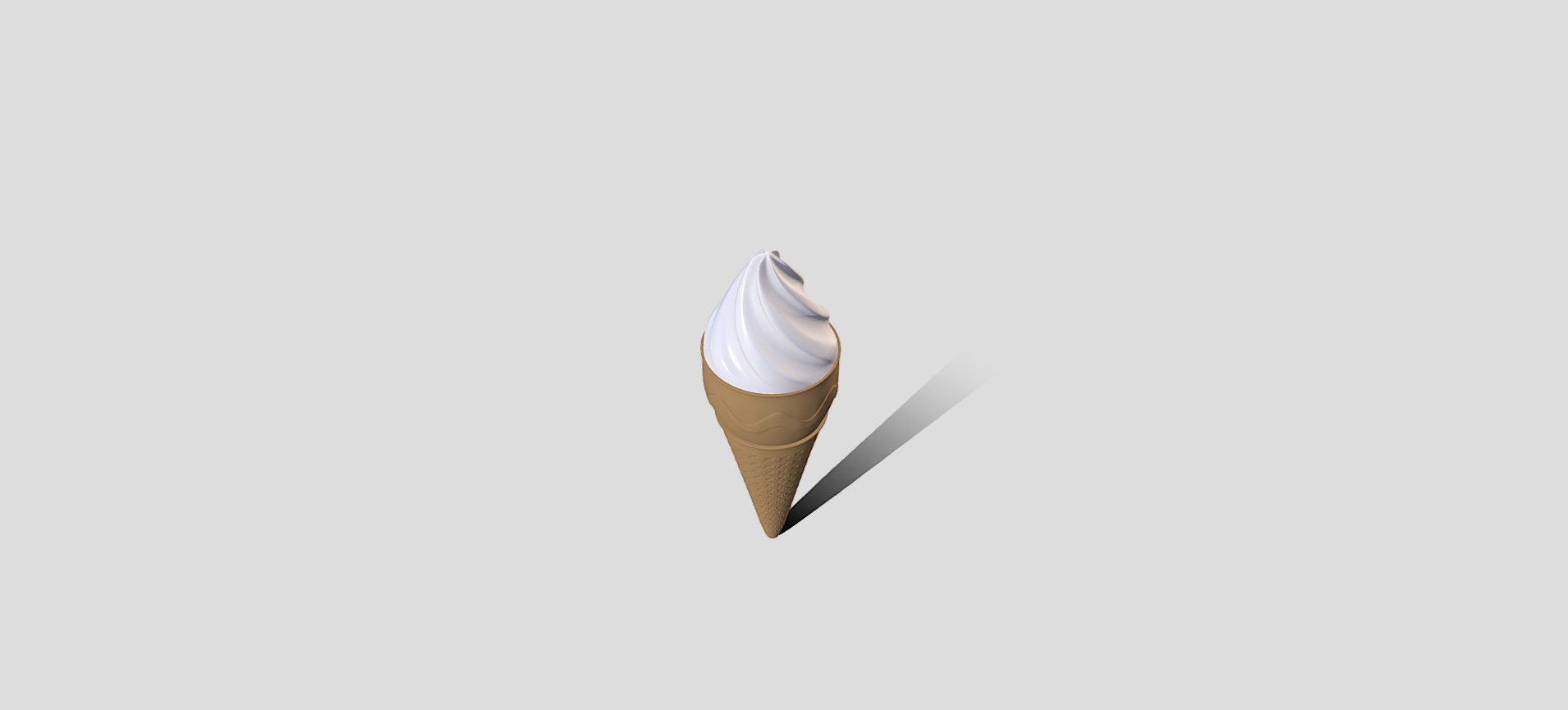 Cone Ice Cream 3D model_58