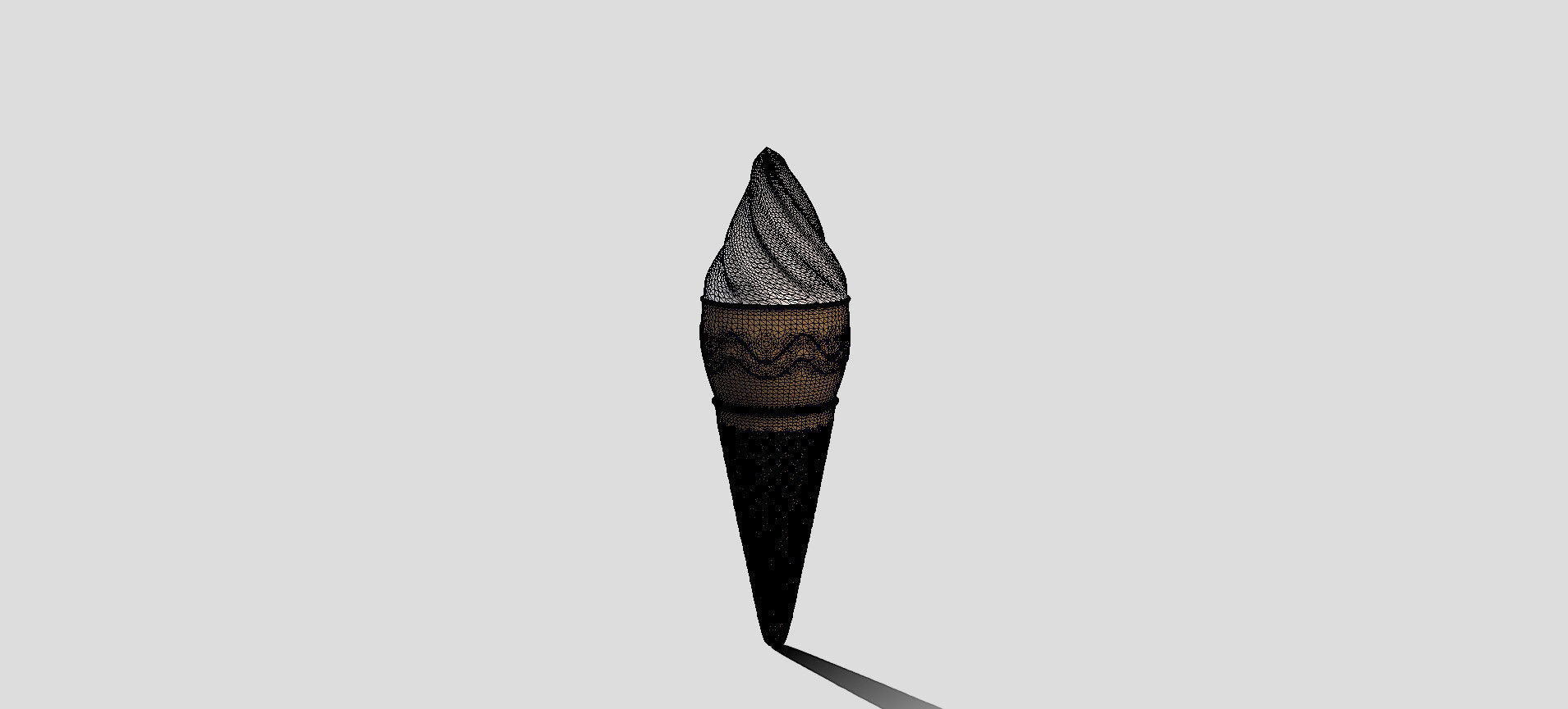 Cone Ice Cream 3D model_62