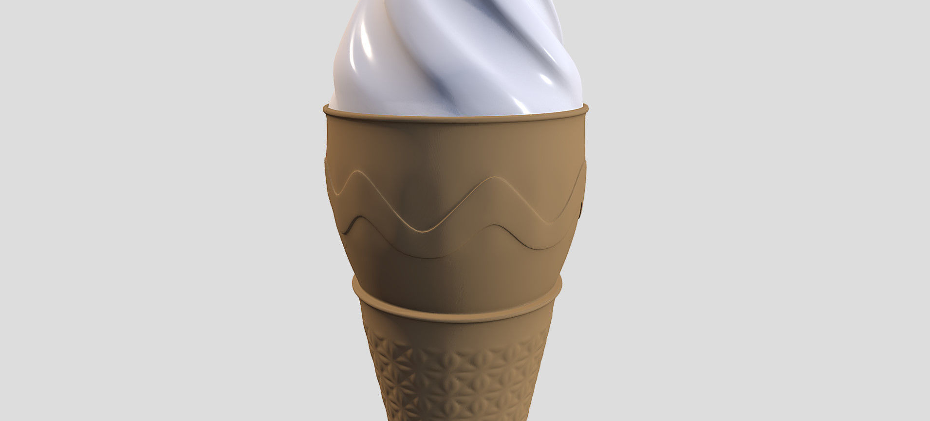 Cone Ice Cream 3D model_22