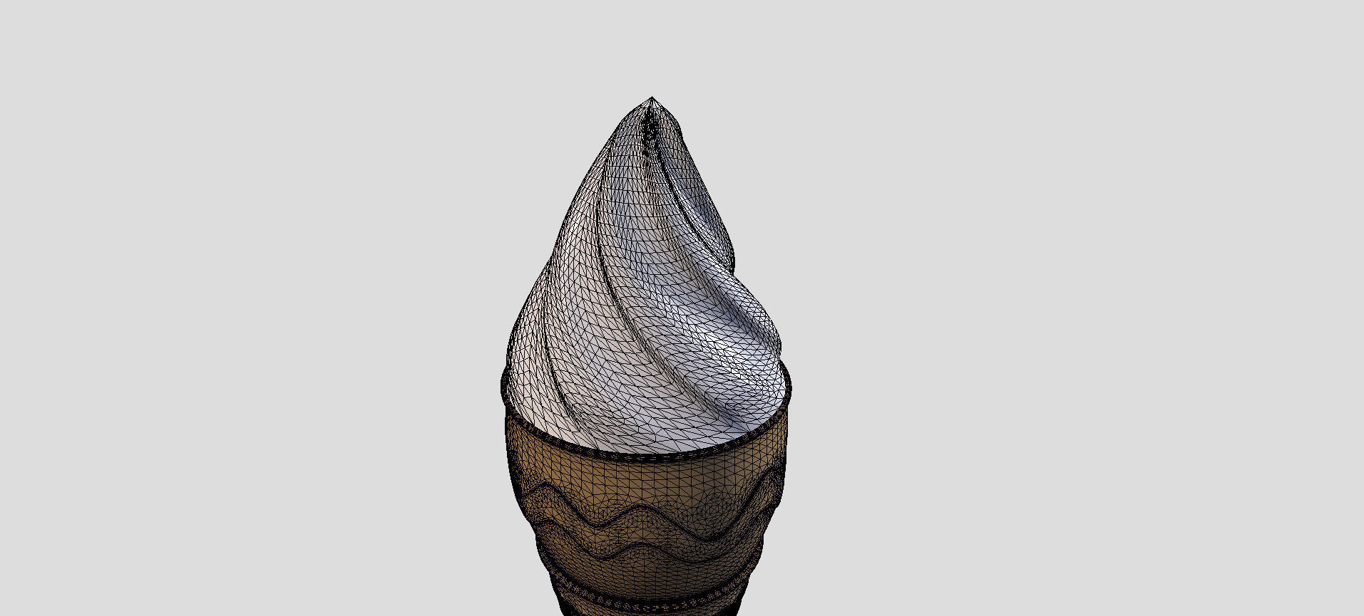Cone Ice Cream 3D model_75