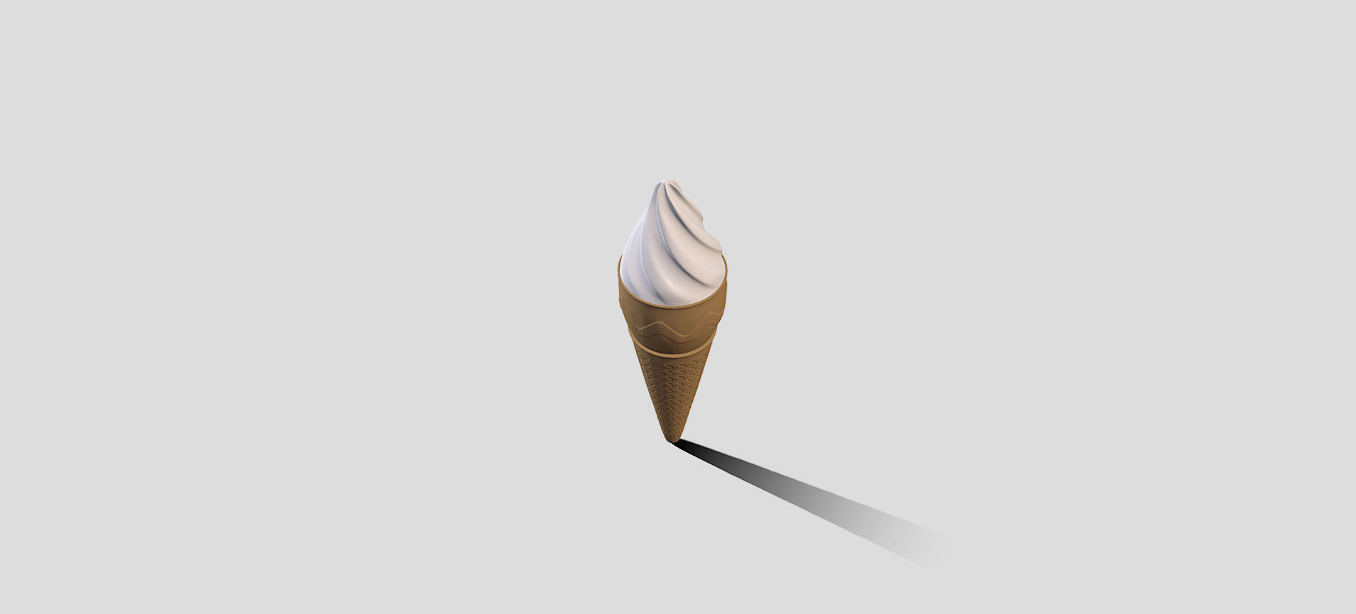 Cone Ice Cream 3D model_55