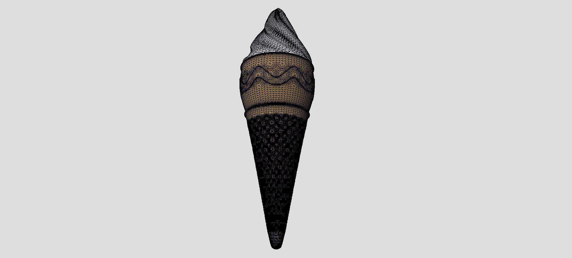 Cone Ice Cream 3D model_88