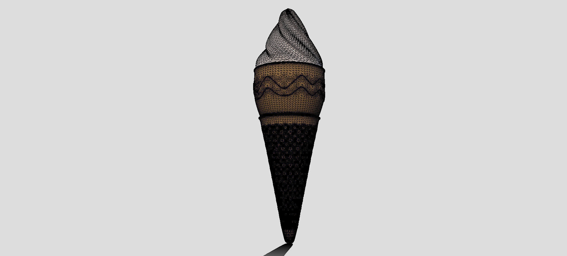 Cone Ice Cream 3D model_90