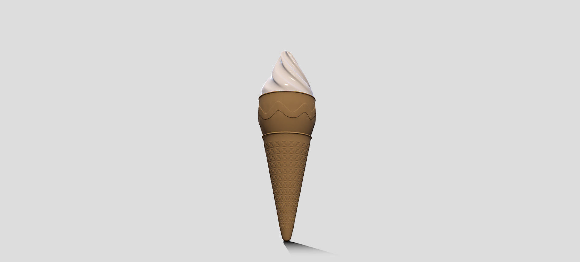 Cone Ice Cream 3D model_17