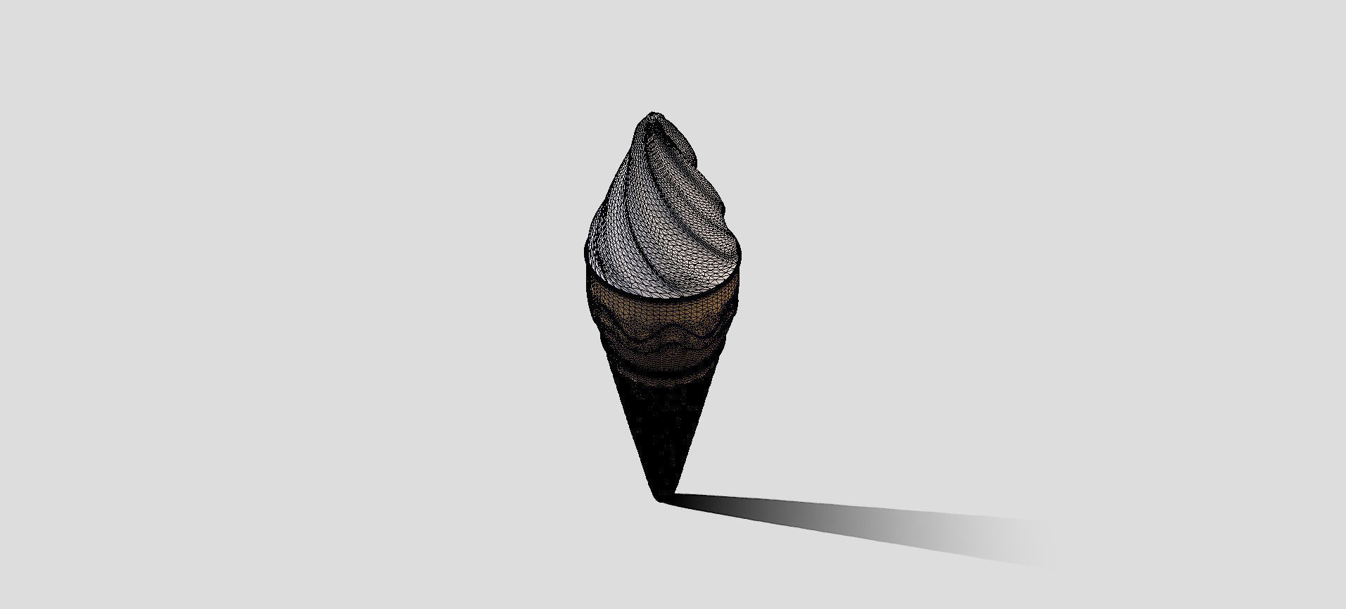Cone Ice Cream 3D model_93