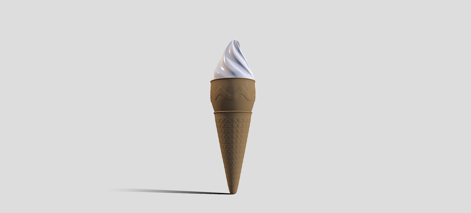 Cone Ice Cream 3D model_20