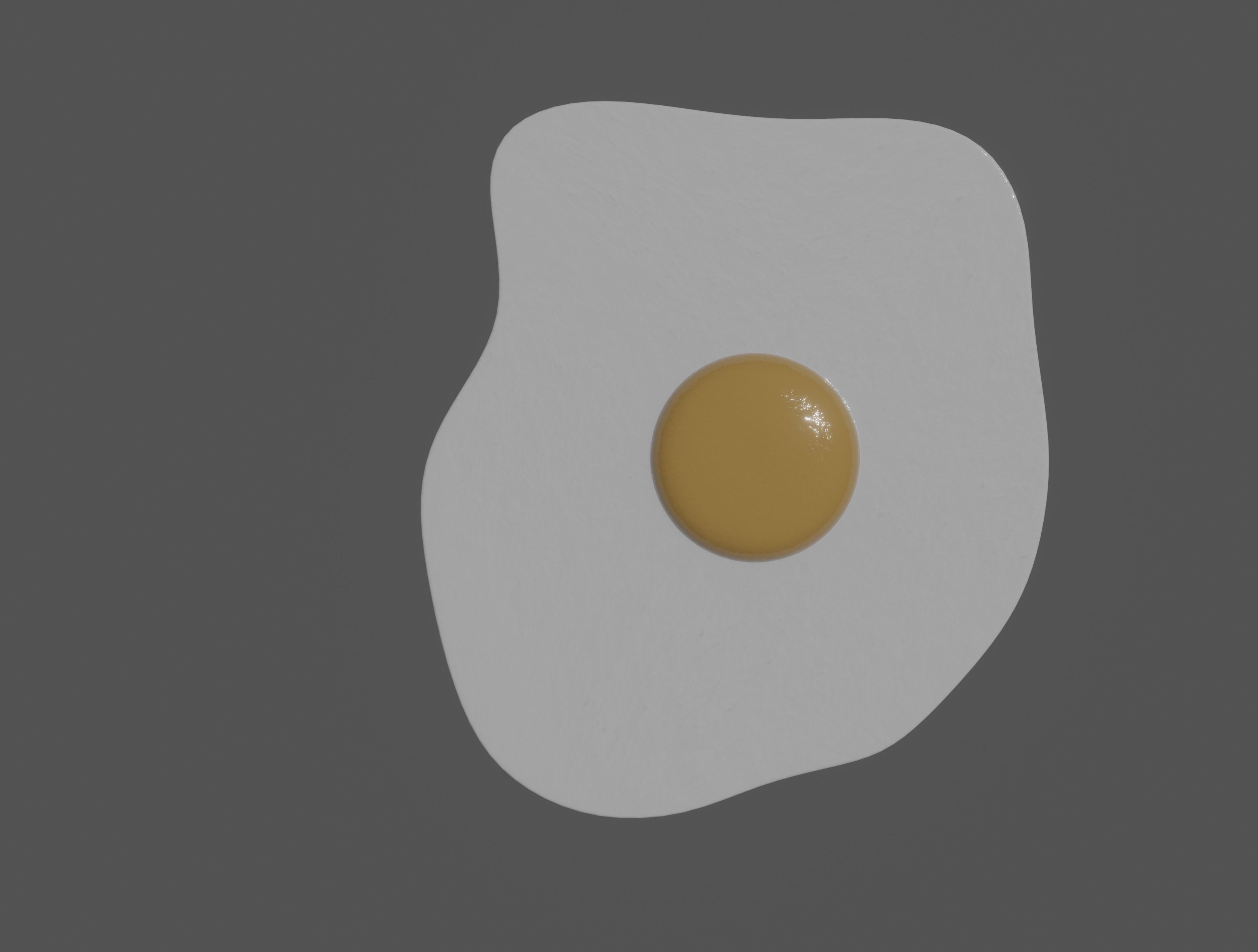 Fried Egg 3D model_4
