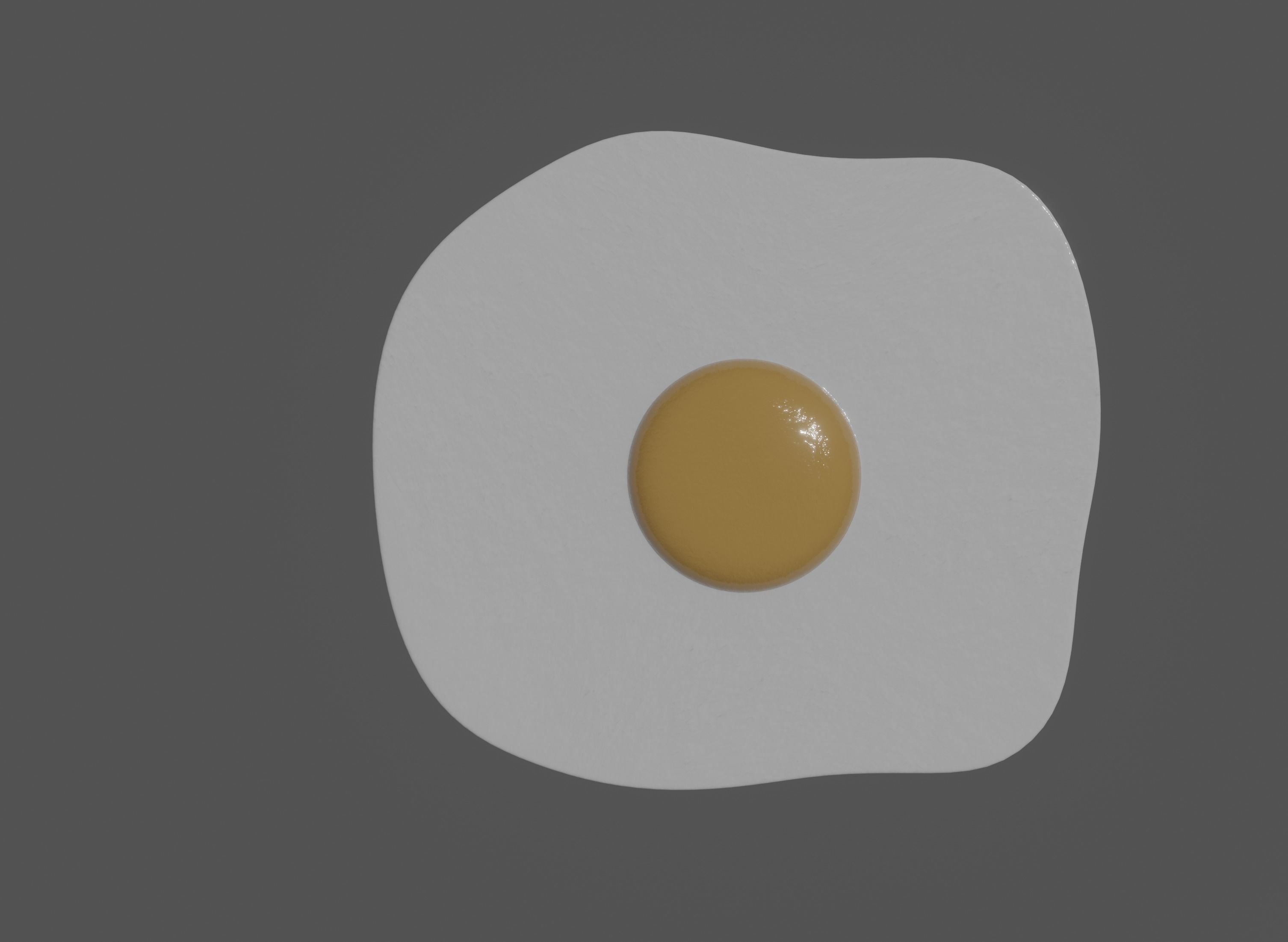 Fried Egg 3D model_3