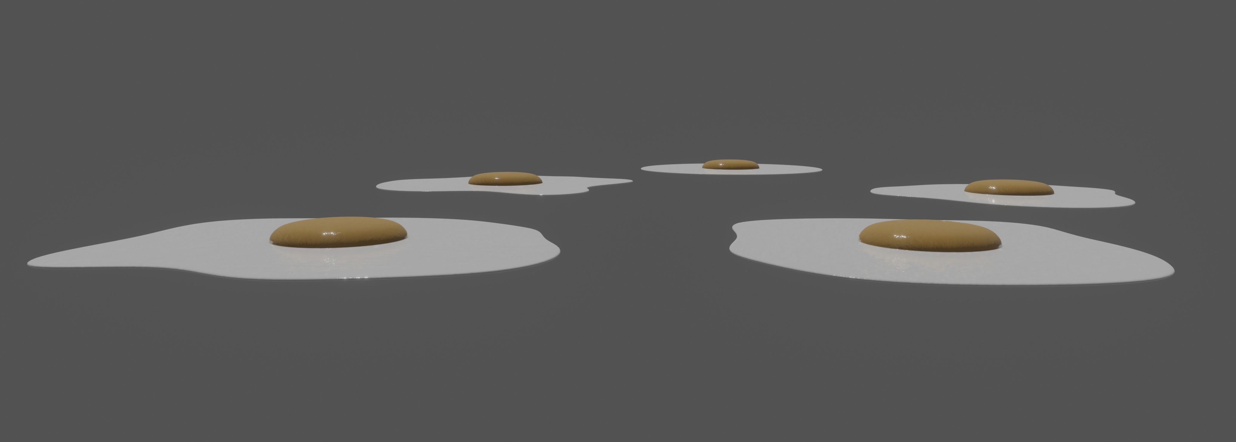 Fried Egg 3D model_10