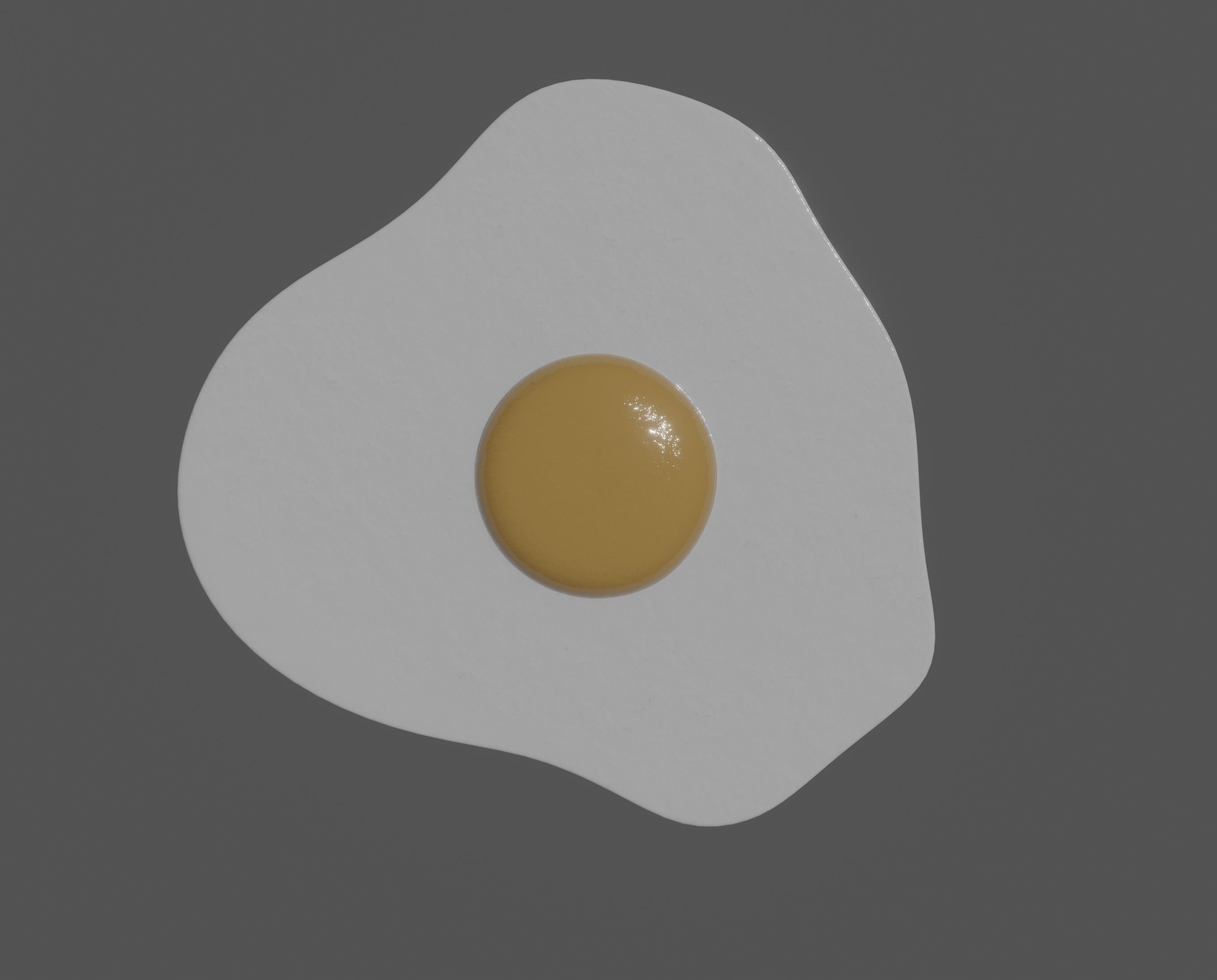 Fried Egg 3D model_2