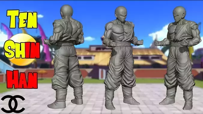 Ten Shin Han - Dragon Ball 3D print model