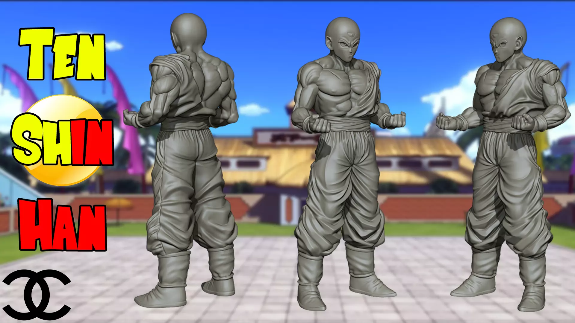 Ten Shin Han - Dragon Ball 3D print model_0