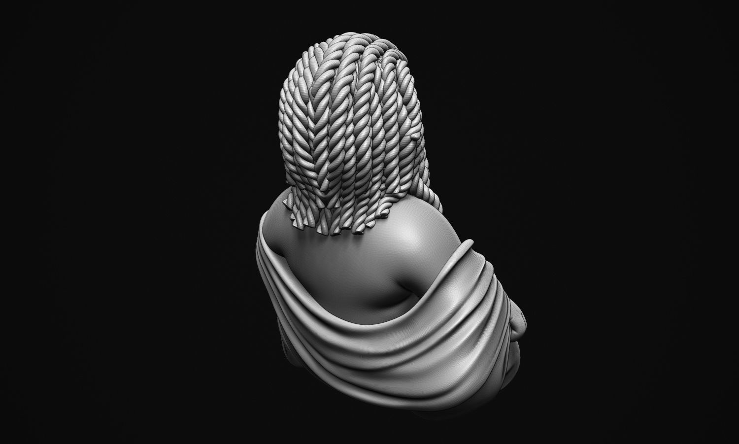 African Buddha 3D print model_7
