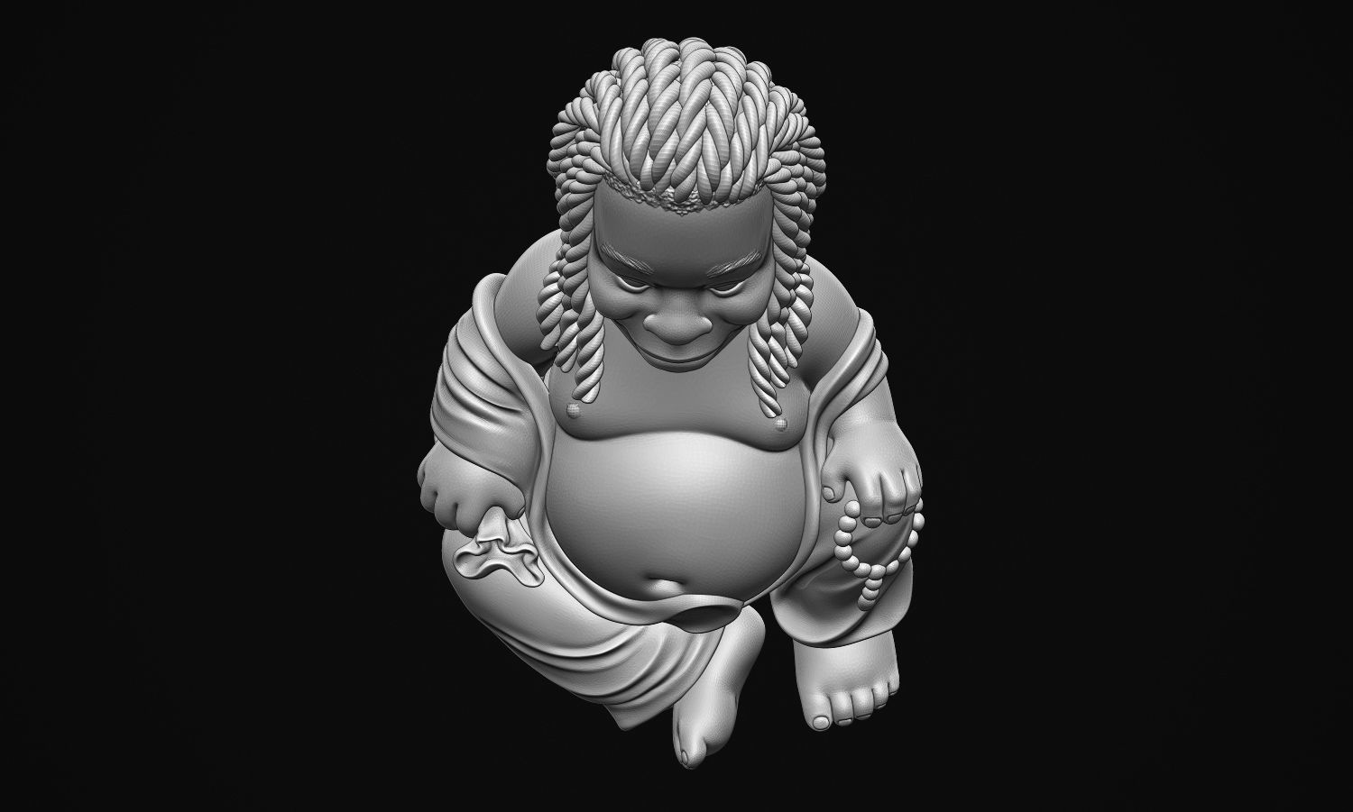 African Buddha 3D print model_6