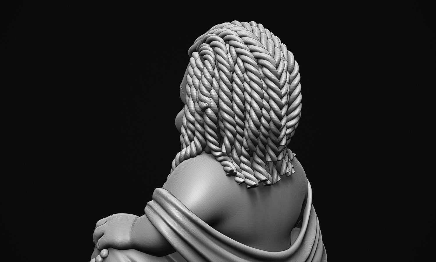 African Buddha 3D print model_9