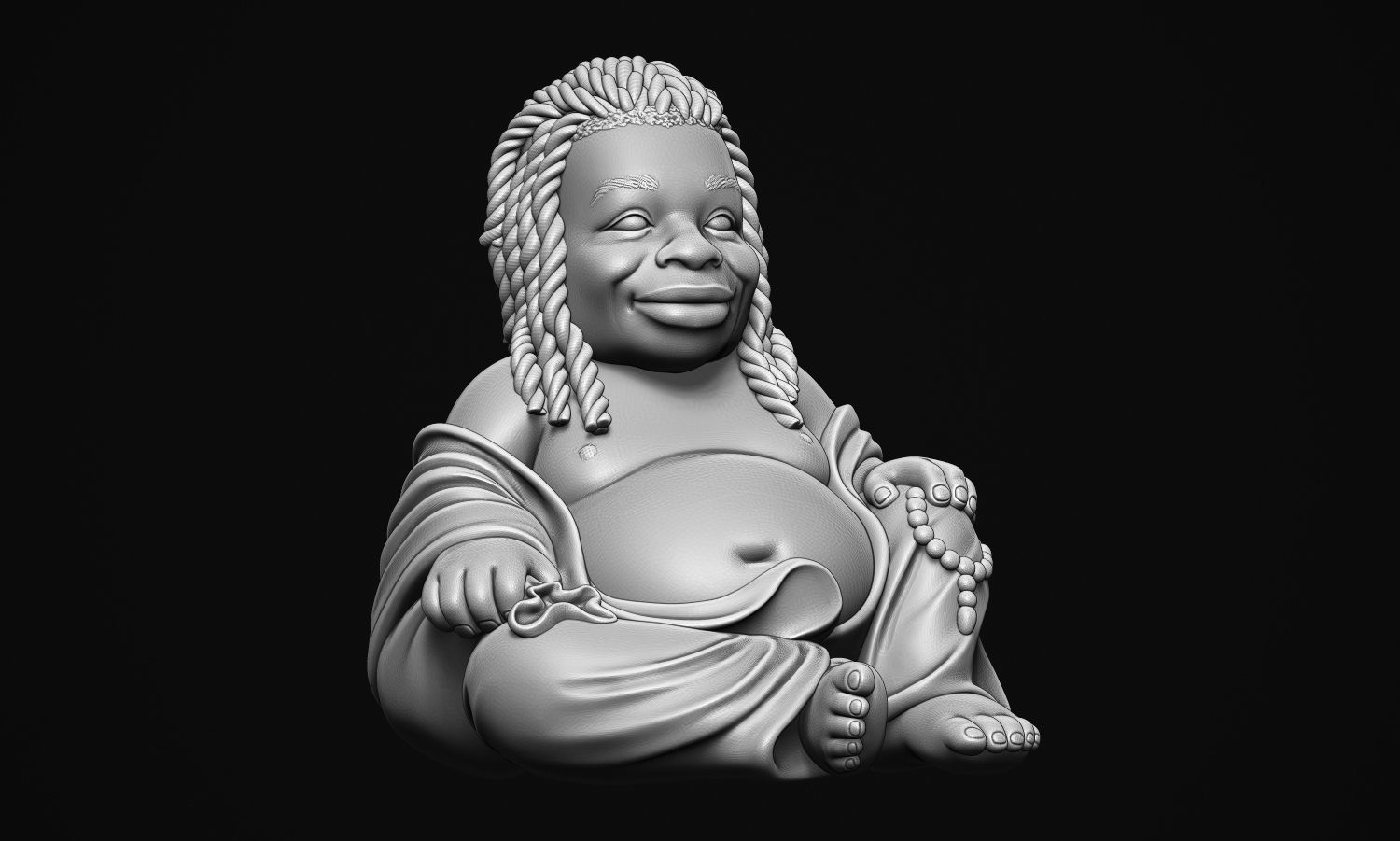 African Buddha 3D print model_12