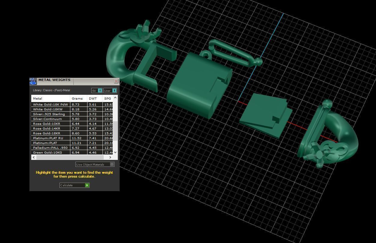 Miami cuban link chain bracelet with an ornament and gems 0139 3D print model_16