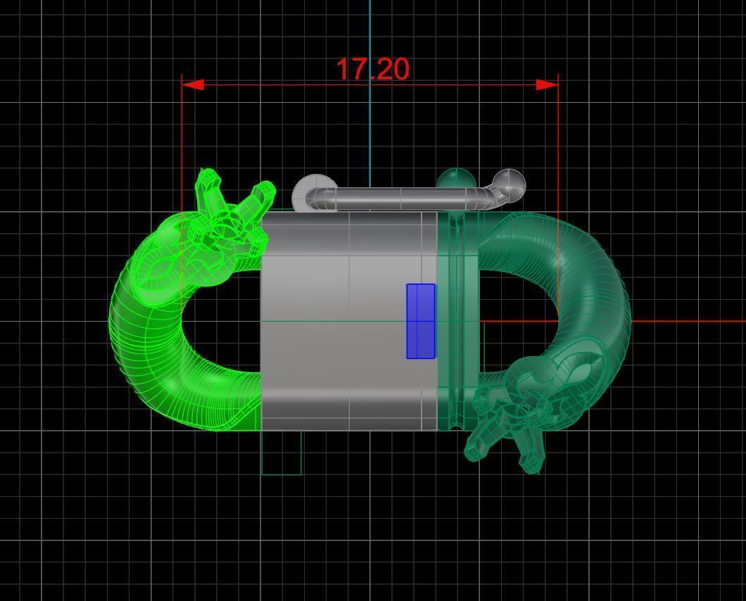 Miami cuban link chain bracelet with an ornament and gems 0139 3D print model_11