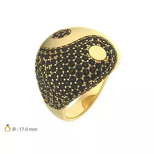 N155 Fashionable Yin Yang ring