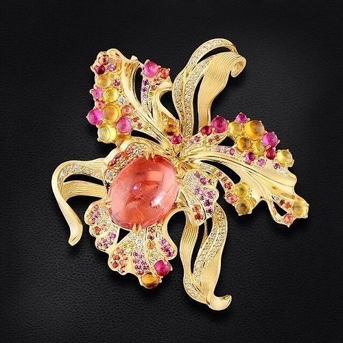 Brooch Flower 3D print model