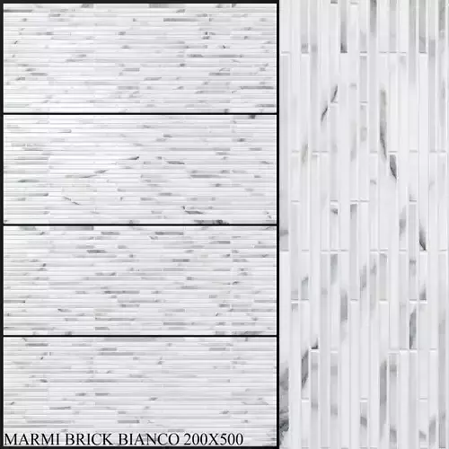 Keros Marmi Brick Bianco 200x500