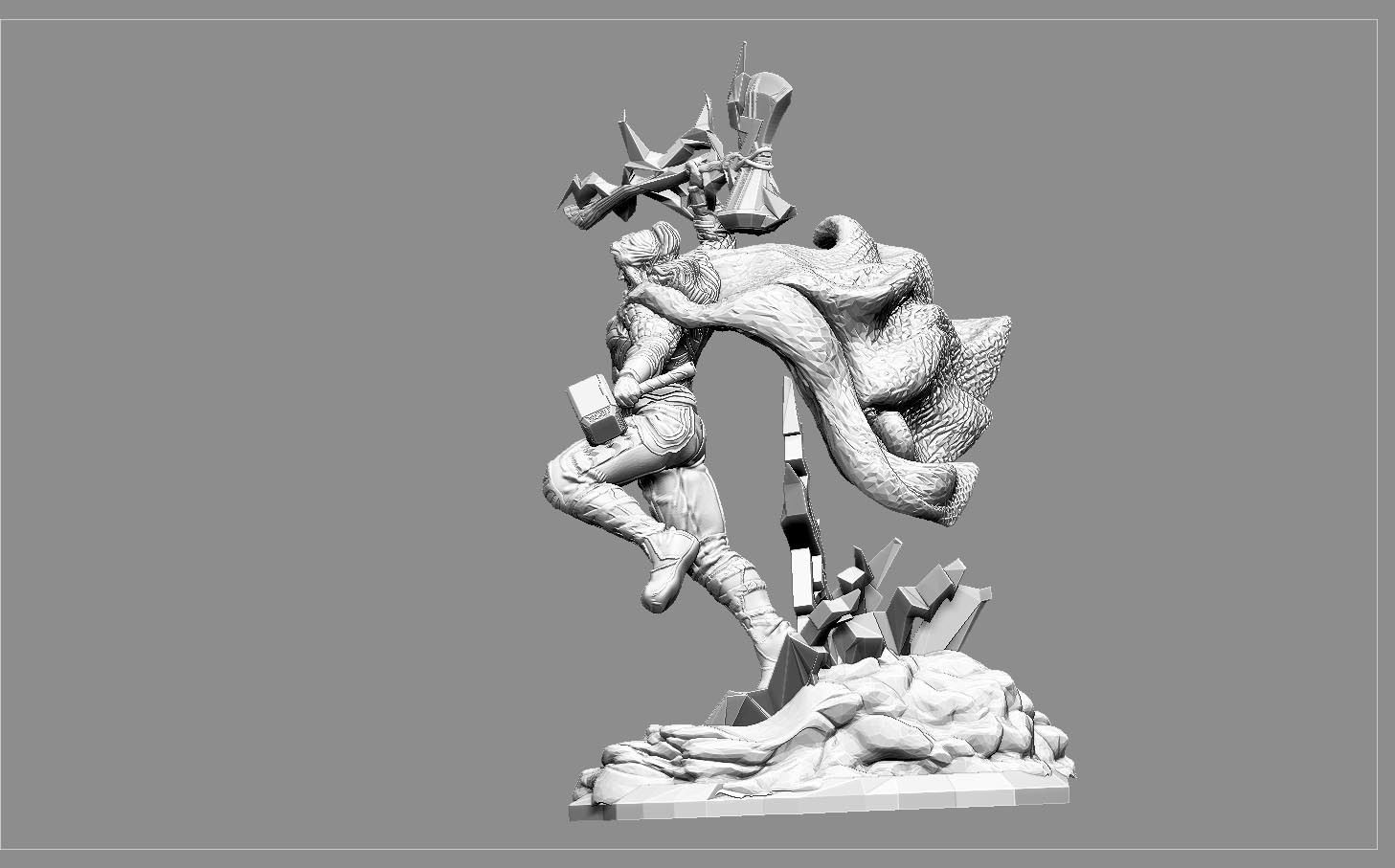 THOR AVENGERS ENDGAME MCU marvel PRINTABLE 3D print model_9