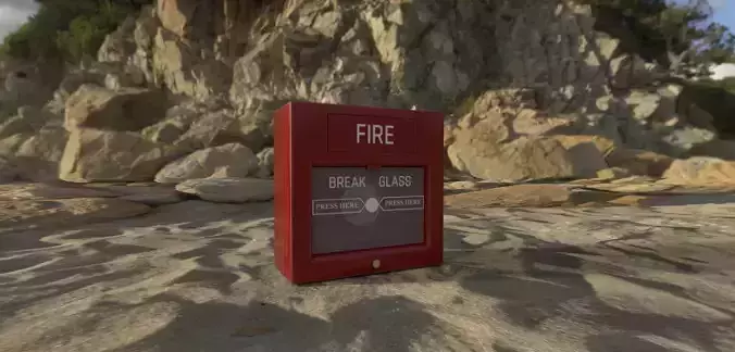 Fire Alarm Break Glass Emergency Button  PBR