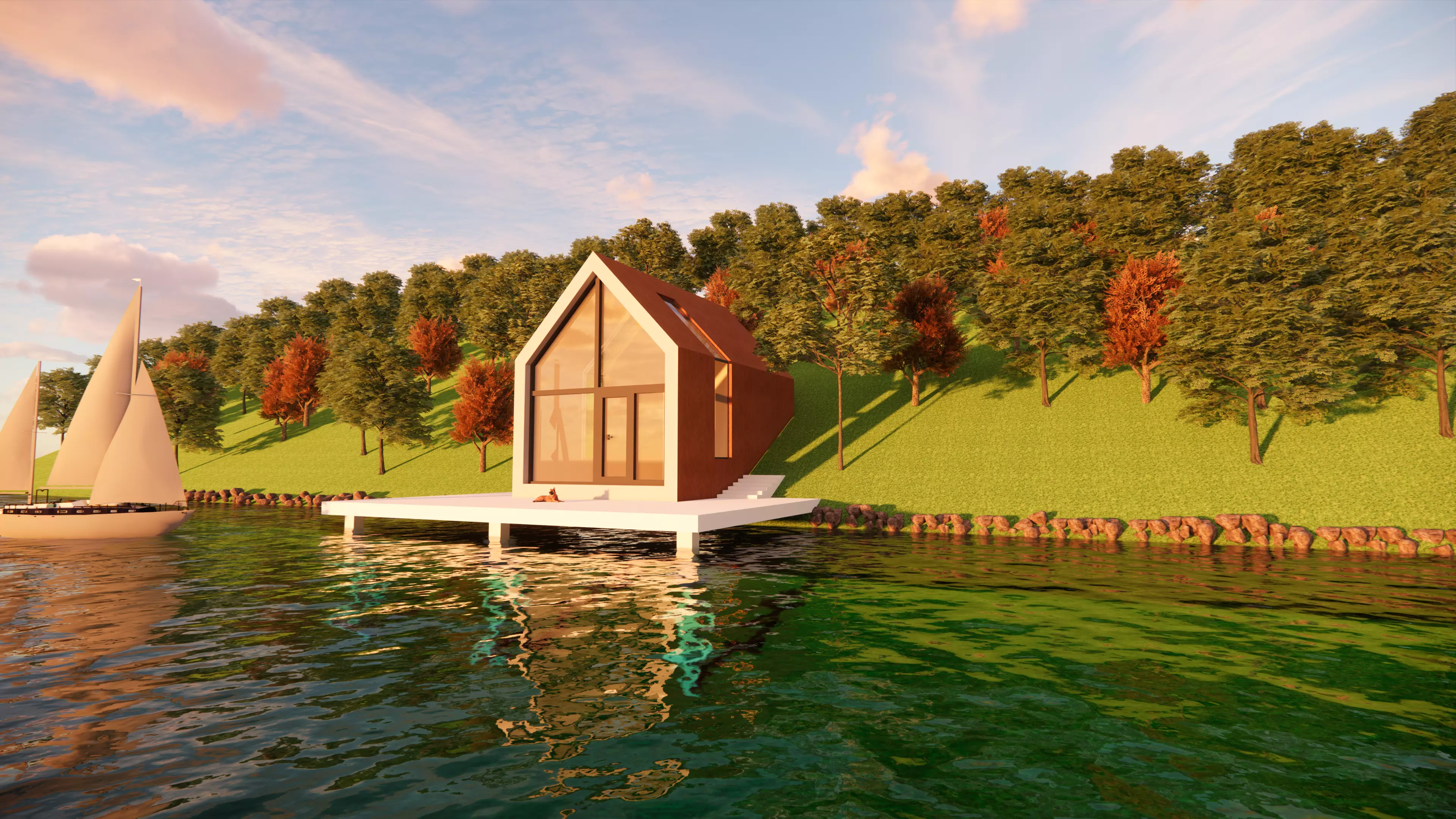 3D Villa Free Model Free 3D model