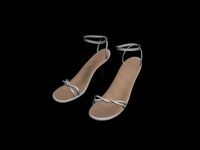 Shoes Sandal 3D model_3