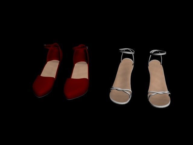 Shoes Sandal 3D model_5