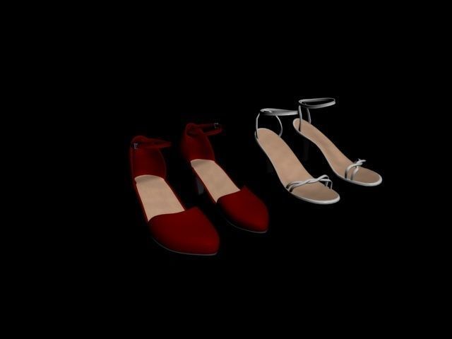 Shoes Sandal 3D model_2