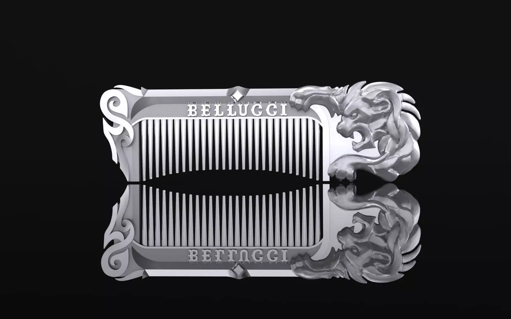 Hairbrush Lion 3D print model_0
