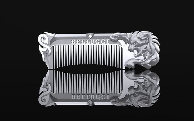 Hairbrush Lion 3D print model