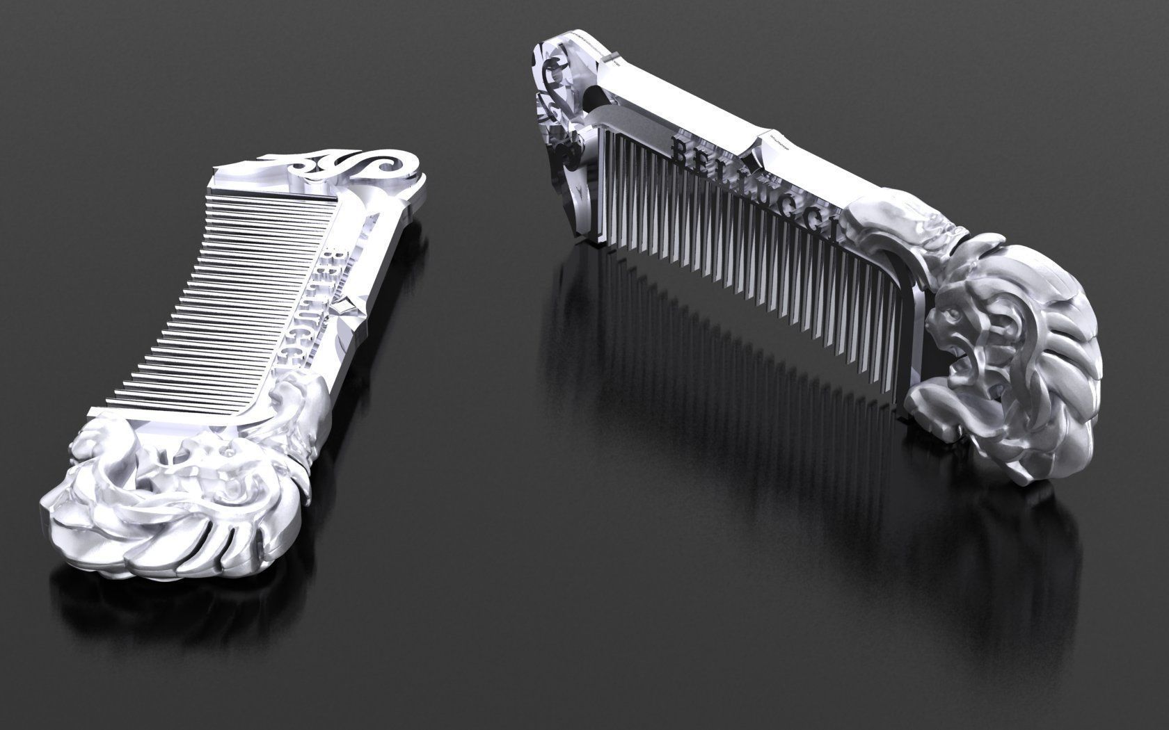 Hairbrush Lion 3D print model_5