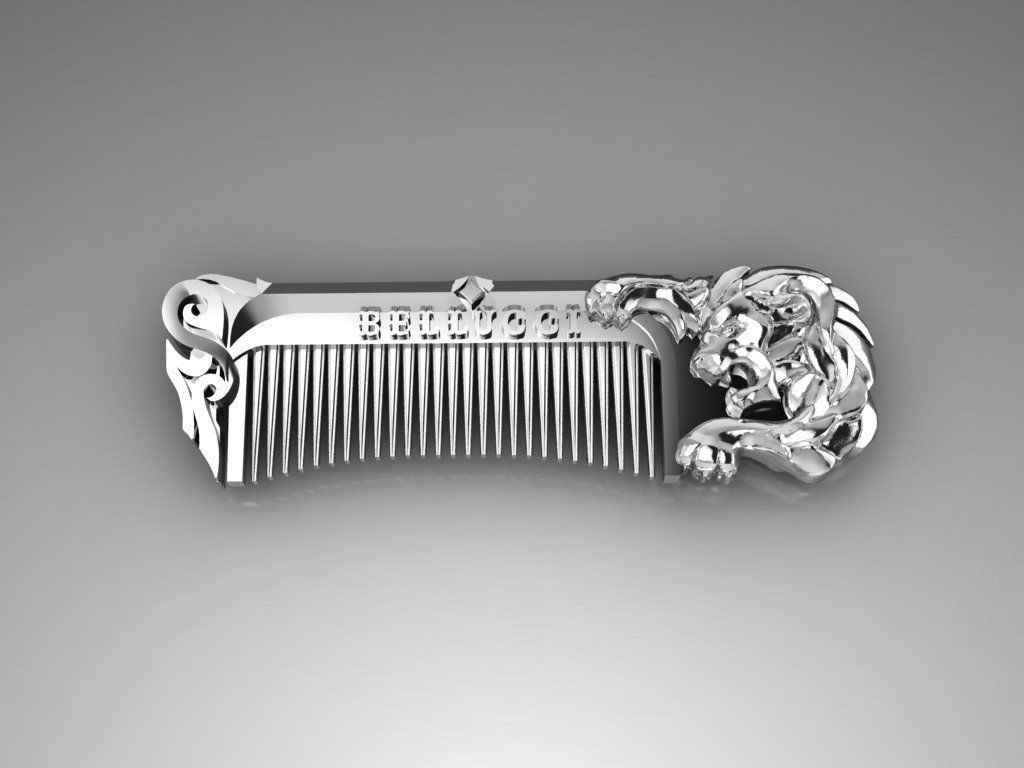 Hairbrush Lion 3D print model_7
