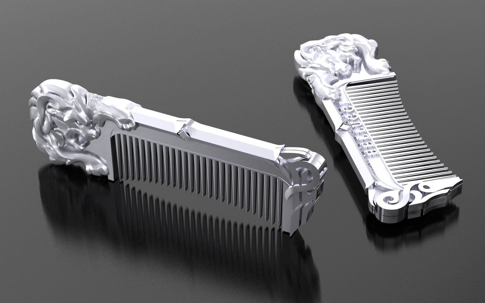 Hairbrush Lion 3D print model_10