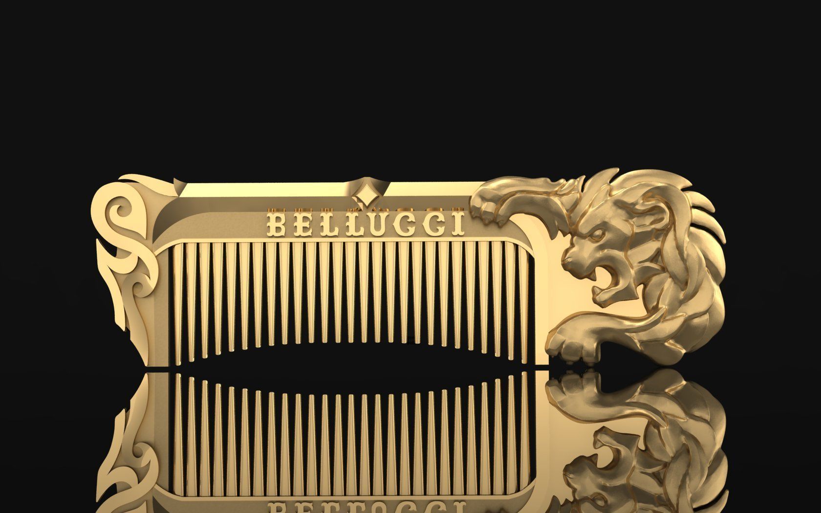 Hairbrush Lion 3D print model_1