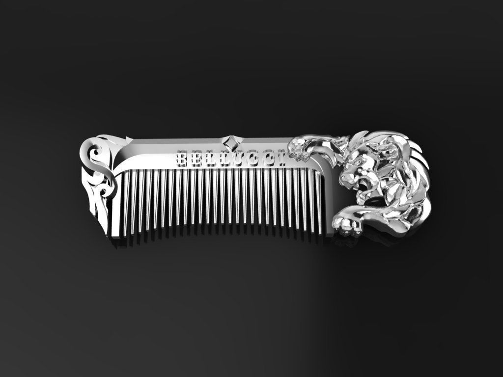 Hairbrush Lion 3D print model_8