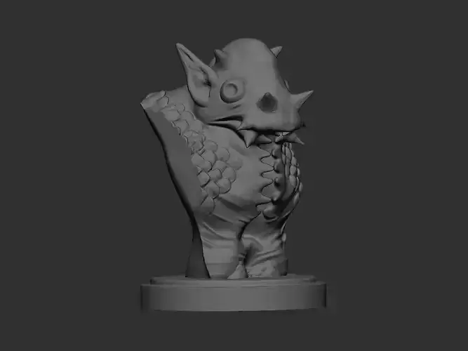 Walrus demon head bust